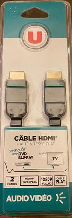 Unieke HDMI-kabel, lengte: 2 meter, Eu, Eu, Nieuw, Ophalen of Verzenden