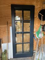 Dubbele deur met glas, Ophalen, Gebruikt, 80 tot 100 cm, Buitendeur