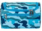 Mooie blauw/groene camouflage reistoilettas!, Verzenden, Nieuw, Blauw, Heer of Dame