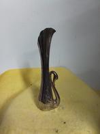 14266z0 mooi verzilverde vaas  zwaan hoog  17,5 cm, Overige materialen, Overige kleuren, Ophalen of Verzenden, Zo goed als nieuw