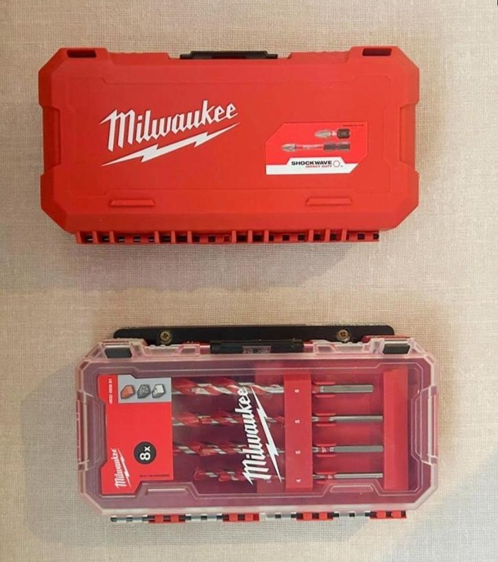 Wandhouder voor Milwaukee Shockwave cassette – 3D print 3D15, Hobby en Vrije tijd, Overige Hobby en Vrije tijd, Nieuw, Verzenden