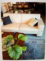 hele nette banken 2 en 3 zit van crèmekleurig ski, Huis en Inrichting, Banken | Bankstellen, Ophalen, Gebruikt, Overige maten