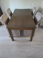 Eettafel incl. 4 luxe stoelen, Huis en Inrichting, Tafels | Eettafels, Ophalen, Gebruikt, 200 cm of meer, 50 tot 100 cm