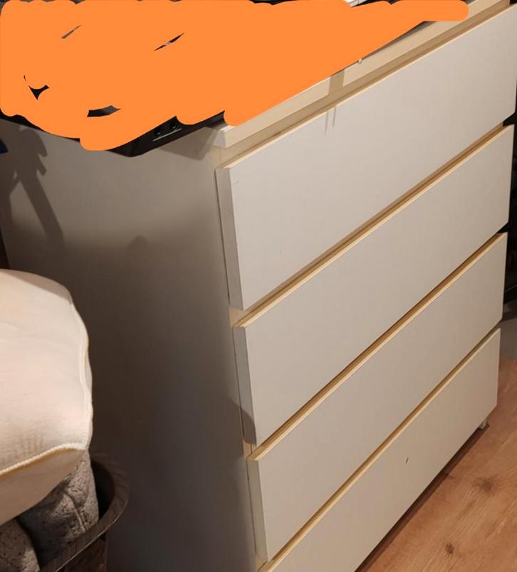 Ikea Malm ladekast, Huis en Inrichting, Kasten | Ladekasten, Gebruikt, Minder dan 100 cm, 50 tot 100 cm, 25 tot 50 cm, Kunststof