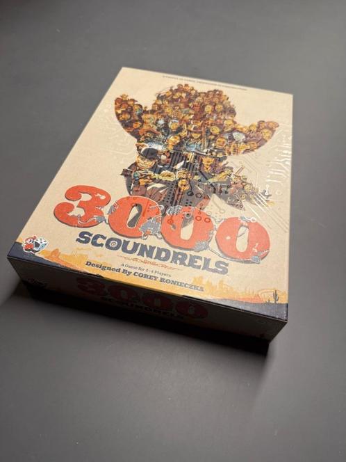 3000 Scoundrels - Engelstalig, als nieuw, Corey Konieczka, Hobby en Vrije tijd, Gezelschapsspellen | Bordspellen, Zo goed als nieuw