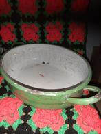 Vintage Groene Emaille bak, Antiek en Kunst, Antiek | Emaille, Ophalen of Verzenden