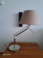 Kwaliteit RVS schemer/tafellamp, Ophalen of Verzenden, Zo goed als nieuw, Metaal, Minder dan 50 cm