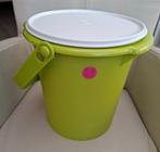 T035 Wasemmer met deksel en hengsel, netjes Tupperware, Huis en Inrichting, Ophalen of Verzenden, Gebruikt, Groen, Overige typen