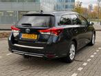 Toyota Auris 1.8 Hybrid Touring Pro Lease 2015 Pano|Camera, Auto's, 65 €/maand, 28 km/l, Blauw, Leder en Stof