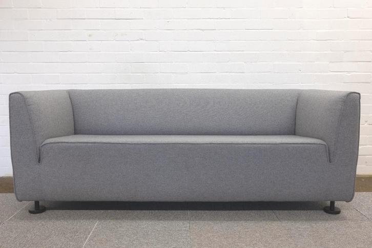 Gelderland 4800 | 2,5 zits | Grijs wol, Huis en Inrichting, Banken | Bankstellen, Zo goed als nieuw, Rechte bank, Driepersoons