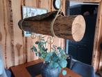 Unieke boomstam lamp ( hanglamp boven eettafel ), Ophalen, Gebruikt, Landelijk, Minder dan 50 cm
