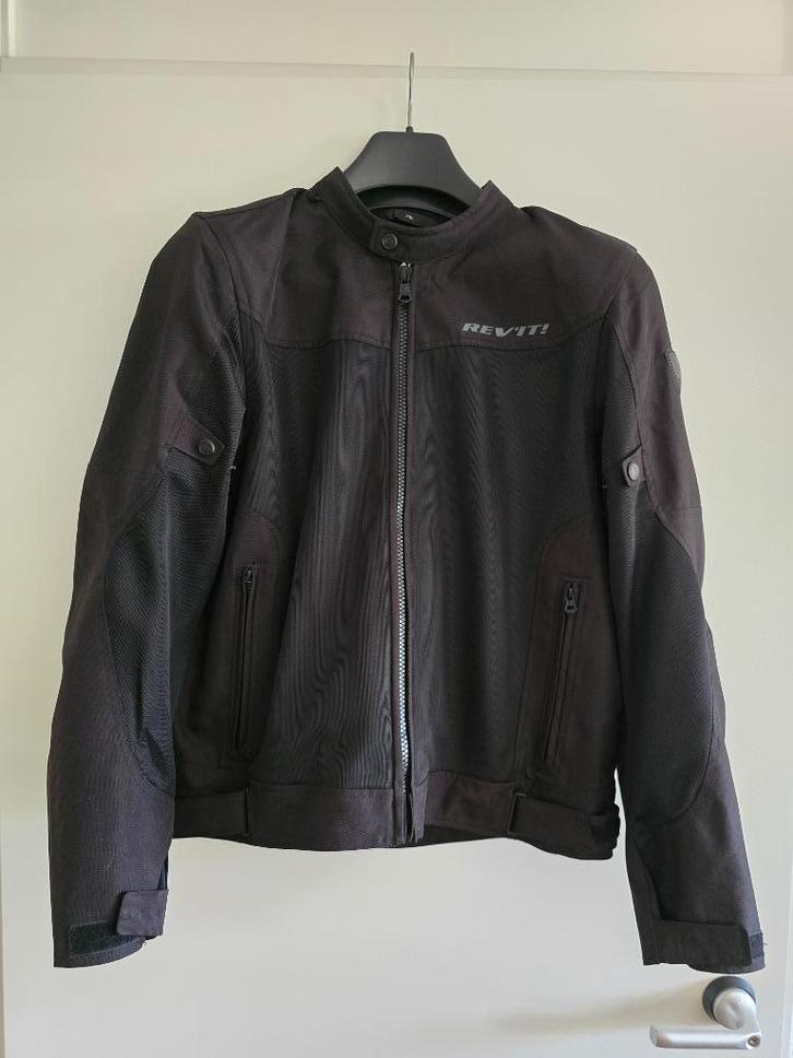 REVIT Eclipse Jacket Black XXL met veiligheidshesje Dane., Motoren, Kleding | Motorkleding, Jas | textiel, Dames, Heren, Tweedehands