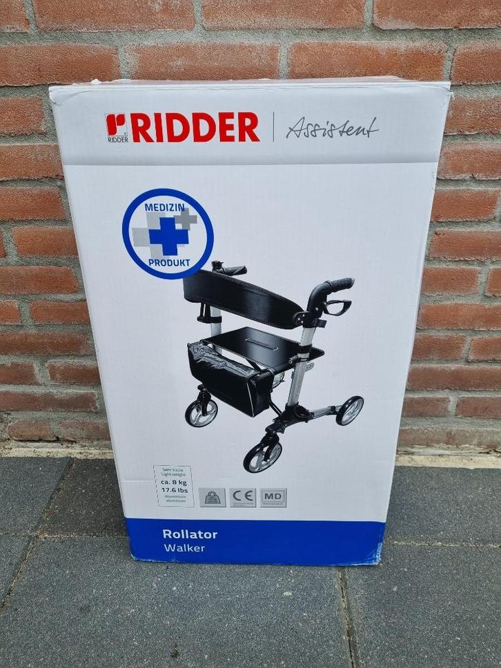 Ridder Assistent rollator - Nieuw in doos - Veel optie's, Diversen, Rollators, Nieuw, Lichtgewicht, Opvouwbaar, Ophalen