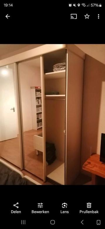Schuifdeuren kast wit  beschikbaar voor biedingen