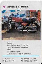 M123 motorkaartje kawasaki hi - mach lll ( 7a ), Ophalen of Verzenden, Zo goed als nieuw, Motoren