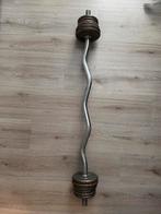 Curlstang met gewichten, Ophalen, Gebruikt, Armen, Halterstangen