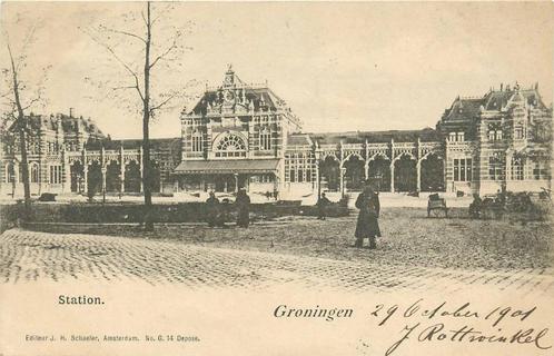 (388-558-033) Groningen Station, Verzamelen, Ansichtkaarten | Nederland, Groningen, Verzenden