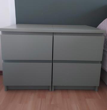 Ikea nachtkastjes (mintgroen)