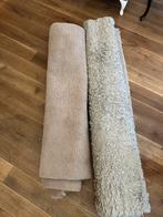 Beige en grijze hoogpolige vloerkleden, Ophalen, Beige, Zo goed als nieuw, Minder dan 10 m²