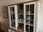 Buffetkast met glazen deuren, Ophalen, 100 tot 150 cm, Eikenhout, Zo goed als nieuw