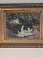 3 kittens, Antiek en Kunst, Kunst | Schilderijen | Klassiek, Ophalen of Verzenden