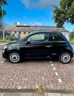 Fiat 500 1.4 sport 73KW 2009 Zwart Navi Carplay Pano Airco, Voorwielaandrijving, Euro 6, 4 cilinders, 4 stoelen