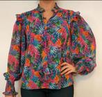 Janice blouse, meerkleurig, fleurige print. Maat 38,, Ophalen of Verzenden, Zo goed als nieuw, Maat 38/40 (M), Overige kleuren