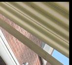 Zonnescherm 3,50 groen wit, Gebruikt, Ophalen of Verzenden, 150 tot 300 cm, 250 cm tot 450 cm