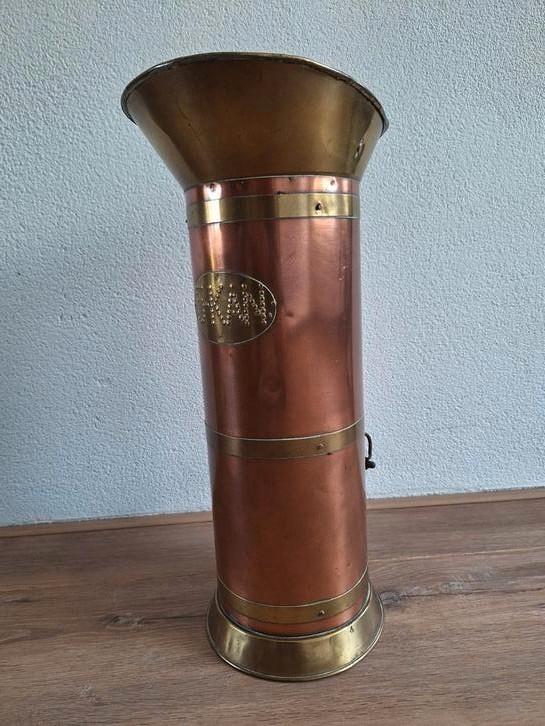 Antieke koperen kolenkit., Antiek en Kunst, Antiek | Koper en Brons, Koper, Ophalen of Verzenden