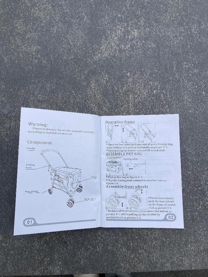 Hondenkar, Dieren en Toebehoren, Honden-accessoires, Zo goed als nieuw, Ophalen