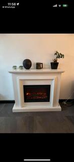 Elektrische haard met verwarming, Huis en Inrichting, Haarden, Ophalen, Gebruikt, Vrijstaande haard, Elektrische haard