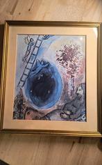 Marc Chagall - "Le Songe de Jacob" -ingelijst-36,5 x 32,5 cm, Ophalen of Verzenden