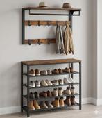 Stijlvolle wandkapstok met plank, Nieuw, Minder dan 100 cm, Hout, Ophalen