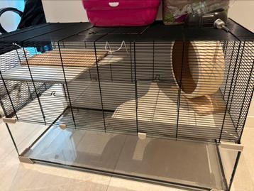 Hamster Cage 96x60x49 with Carrier and extra bedding beschikbaar voor biedingen