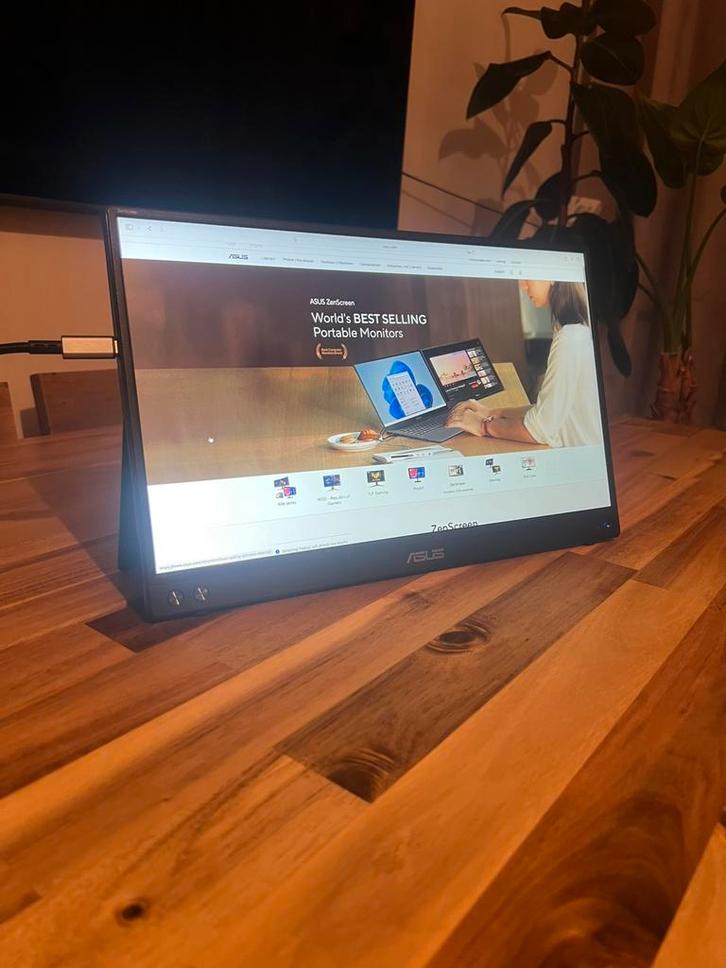 ASUS ZenScreen MB16A 15.6" Portable Monitor, Computers en Software, Monitoren, Zo goed als nieuw, USB-C, IPS, Full HD, Ophalen