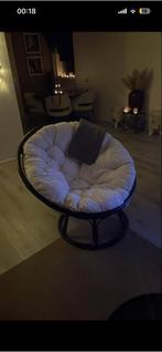Comfortabele Papasan Stoel, Huis en Inrichting, Stoelen, Ophalen, Wit, Zo goed als nieuw, Eén