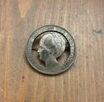 Speld Stil Verzet Uitgezaagde Rijksdaalder 1940 wo2 speldje, Ophalen of Verzenden, Overige soorten, Nederland, Embleem of Badge