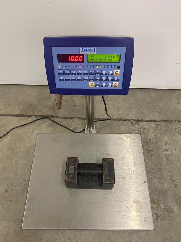 RVS weegschaal, Witgoed en Apparatuur, Weegschalen, Gebruikt, Digitaal, Overige typen, Fijner dan 1 gram, 50 tot 100 kg, Ophalen of Verzenden