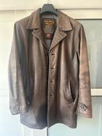 Pall Mall PME vintage halflange leren jas, Ophalen, Maat 52/54 (L), Bruin, Pall Mall