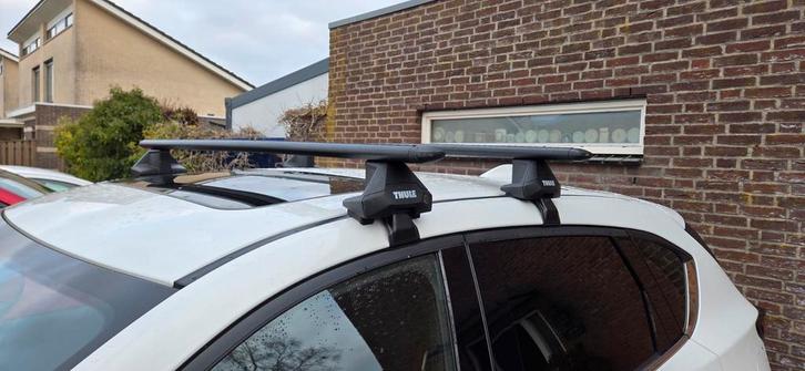 Thule Wingbar dakdragers voor Mazda CX5, zwarte rails!, Auto diversen, Dakdragers, Gebruikt, Ophalen of Verzenden