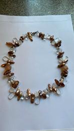 Ketting met edelsteen 48 cm lang., Sieraden, Tassen en Uiterlijk, Antieke sieraden, Ophalen of Verzenden, Overige materialen, Ketting