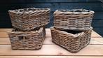 4 rieten mandjes, Ophalen of Verzenden, Riet