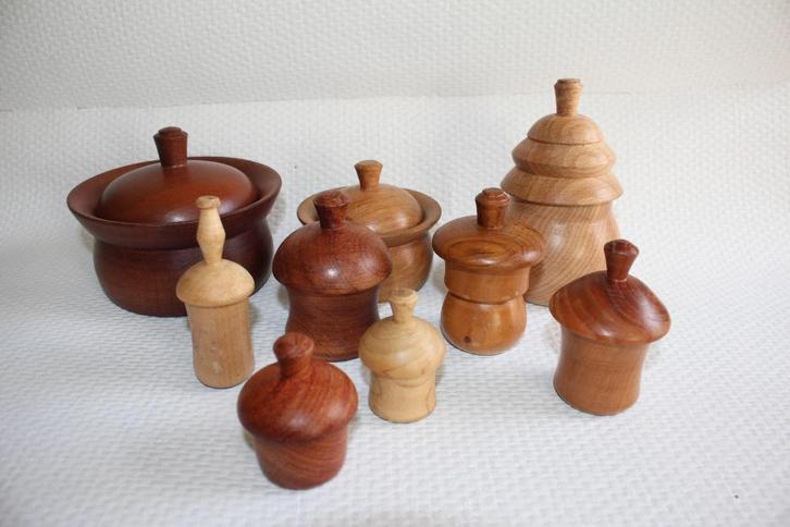 mahonie eiken teak enz kommetje schaaltjes, Antiek en Kunst, Antiek | Woonaccessoires, Ophalen