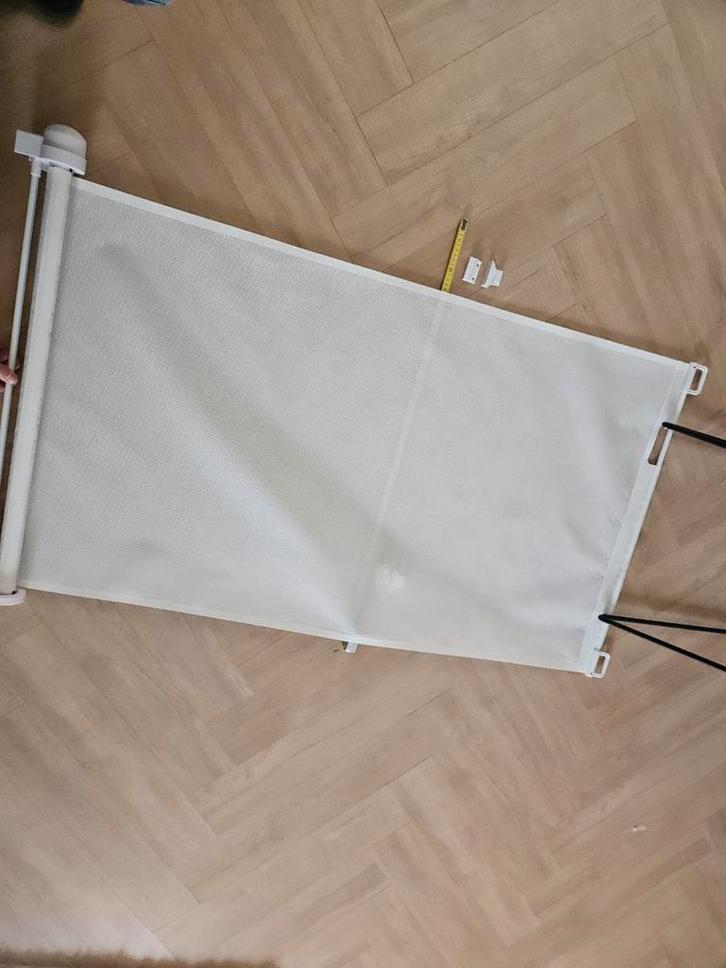 Wit Traphekje - Veiligheid voor Kinderen, Kinderen en Baby's, Traphekjes, Gebruikt, Oprolhekje, Overige materialen, 115 cm of meer