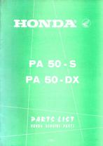 Honda PA50 S PA50 DX parts list (865p) bromfiets, Ophalen of Verzenden, Zo goed als nieuw