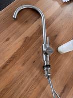 Caressi Mengkraan + Zeepdispenser, Doe-het-zelf en Verbouw, Sanitair, Ophalen of Verzenden, Gebruikt, Rvs, Kraan