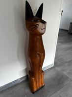 Houten beeld Kat., Antiek en Kunst, Ophalen