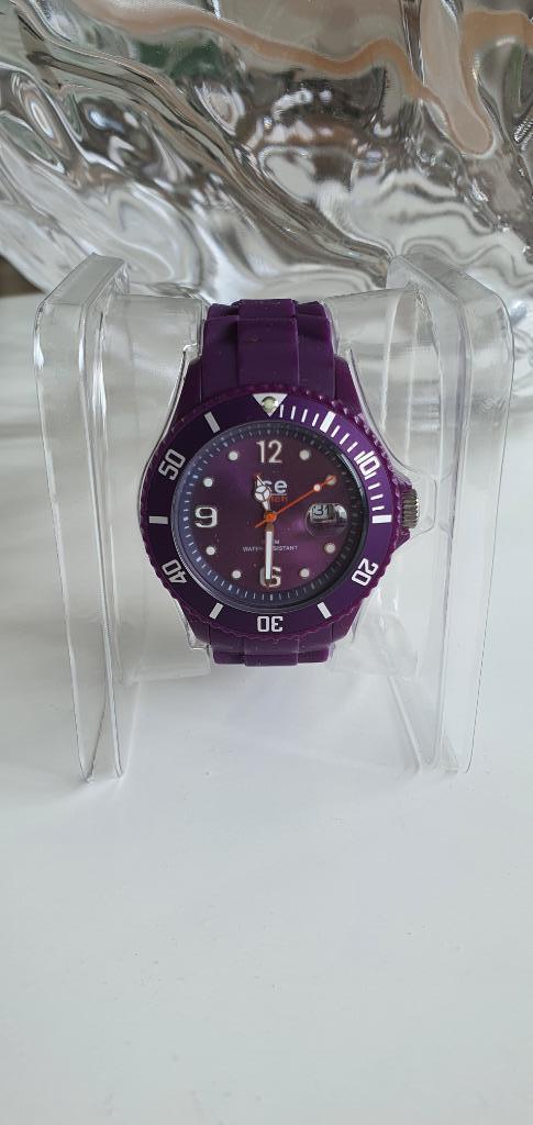 Paarse Ice Watch Forever, Sieraden, Tassen en Uiterlijk, Horloges | Dames, Gebruikt, Polshorloge, Overige merken, Kunststof, Kunststof
