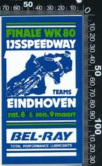 Sticker: IJsspeedway WK 1980 - Eindhoven (Groen), Verzamelen, Ophalen of Verzenden, Zo goed als nieuw, Auto of Motor