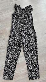 KKS jumpsuit zwart met roze bloemetjes design maat 128, Ophalen of Verzenden, Zo goed als nieuw, Setje, IKKS